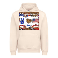 Sandshell peace love america Urban Hoodie - TumblerDesignByShophia