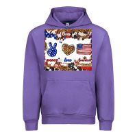 Tulip peace love america Urban Hoodie - TumblerDesignByShophia