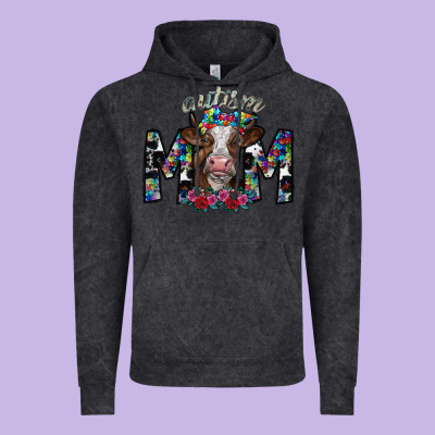 Autism Mom 2 Vintage Hoodie Designed By Sublimationcraftshop