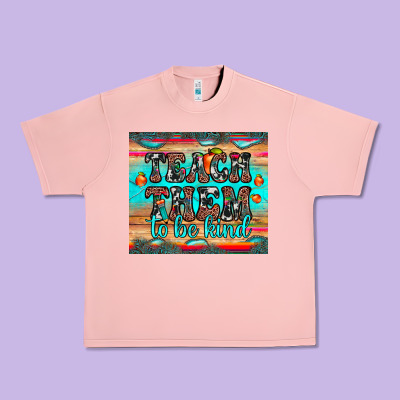 Teach Them To Be Kind Urban Heavy Tee Designed By Jahusdesignshop