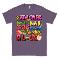 Lavender a Teacher Takes a Hand Opens a mind and Touches A Classic Tee - CowhideDigitalArt