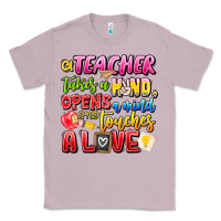 Lilac a Teacher Takes a Hand Opens a mind and Touches A Classic Tee - CowhideDigitalArt