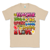 Mushroom a Teacher Takes a Hand Opens a mind and Touches A Classic Tee - CowhideDigitalArt