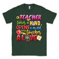 Sports Green a Teacher Takes a Hand Opens a mind and Touches A Classic Tee - CowhideDigitalArt