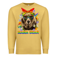 Antique Gold Mama Bear Pride LGBTQ+ Premium Sweatshirt - BundleAndBundleShop