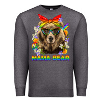 Charcoal Heather Mama Bear Pride LGBTQ+ Premium Sweatshirt - BundleAndBundleShop
