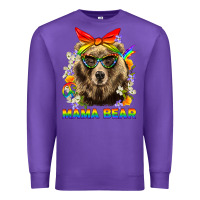 Purple Mama Bear Pride LGBTQ+ Premium Sweatshirt - BundleAndBundleShop
