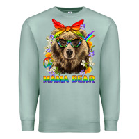 Seafoam Mama Bear Pride LGBTQ+ Premium Sweatshirt - BundleAndBundleShop