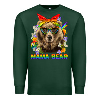 Sports Green Mama Bear Pride LGBTQ+ Premium Sweatshirt - BundleAndBundleShop