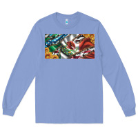 Colony Blue usa flag and mexico flag with sunflower and cowhide  license plate Long Sleeve Tee - Artiststas