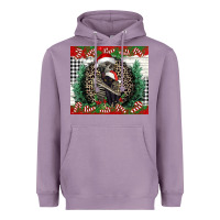 Lavender Merry Christmas skeleton Heavyweight Hoodie - NancyCooperArtShop