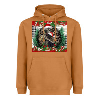 Meerkat Merry Christmas skeleton Heavyweight Hoodie - NancyCooperArtShop