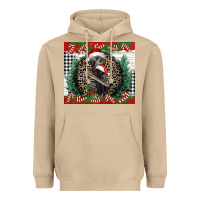 Mushroom Merry Christmas skeleton Heavyweight Hoodie - NancyCooperArtShop