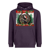 Plum Merry Christmas skeleton Heavyweight Hoodie - NancyCooperArtShop