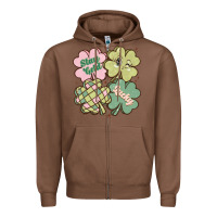 Chestnut st patricks day clover Zipper Hoodie - MaliasSmallBusiness