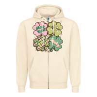 Sandshell st patricks day clover Zipper Hoodie - MaliasSmallBusiness