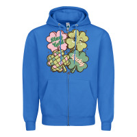 True Royal st patricks day clover Zipper Hoodie - MaliasSmallBusiness