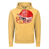 Vintage Mustard red softball helmet fa element Vintage Hoodie - FaDigitalArtStudio