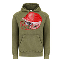 Vintage Olive red softball helmet fa element Vintage Hoodie - FaDigitalArtStudio
