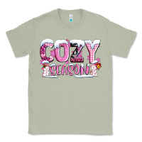 Matcha pink cozy season with snowman ado Classic Tee - AdoDesignShop