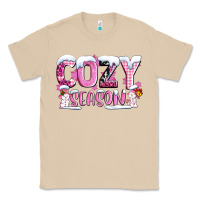 Mushroom pink cozy season with snowman ado Classic Tee - AdoDesignShop