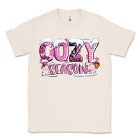 Natural pink cozy season with snowman ado Classic Tee - AdoDesignShop