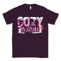 Plum pink cozy season with snowman ado Classic Tee - AdoDesignShop