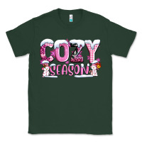 Sports Green pink cozy season with snowman ado Classic Tee - AdoDesignShop