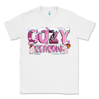 White pink cozy season with snowman ado Classic Tee - AdoDesignShop