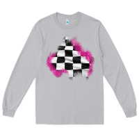 Moon Dust race flag glitter patch Long Sleeve Tee - AdoDesignShop