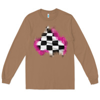 Toasted Coconut race flag glitter patch Long Sleeve Tee - AdoDesignShop
