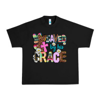Black saved by his grace Urban Heavy Tee - AdoDesignShop