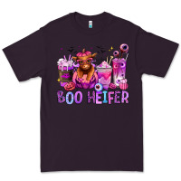Plum Halloween boo Heifer coffee cups Premium Tee - RanaPortraitStore