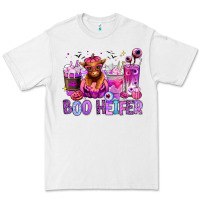White Halloween boo Heifer coffee cups Premium Tee - RanaPortraitStore