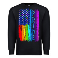Black Pride LGBTQ+ American Flag Premium Sweatshirt - BundleAndBundleShop