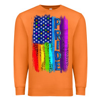 Carrot Pride LGBTQ+ American Flag Premium Sweatshirt - BundleAndBundleShop