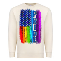 Sandshell Pride LGBTQ+ American Flag Premium Sweatshirt - BundleAndBundleShop