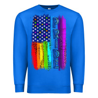 True Royal Pride LGBTQ+ American Flag Premium Sweatshirt - BundleAndBundleShop