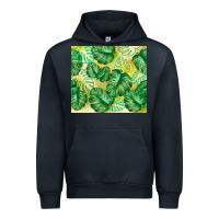 Navy monstera leaf Urban Hoodie - TumblerDesignByShophia