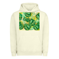 Pigment Pistachio monstera leaf Urban Hoodie - TumblerDesignByShophia