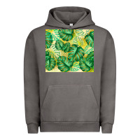 Pigment Tornado monstera leaf Urban Hoodie - TumblerDesignByShophia
