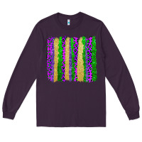 Plum mardi gras brushstrokes Long Sleeve Tee - AdoDesignShop