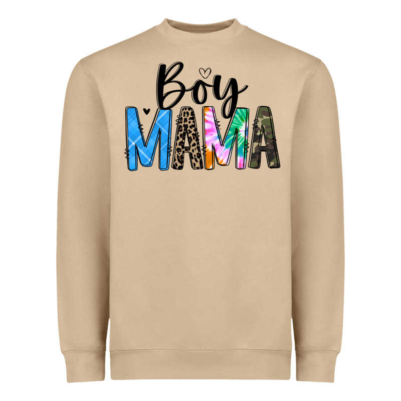 Boy Mama White Heavyweight Sweatshirt by JahusDesignShop | Teevron