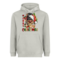 Moon Dust Merry Christmas skeleton messy bun Heavyweight Hoodie - NancyCooperArtShop