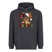 Smoke Merry Christmas skeleton messy bun Heavyweight Hoodie - NancyCooperArtShop