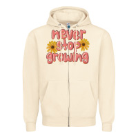 Sandshell never stop growing Zipper Hoodie - MaliasSmallBusiness