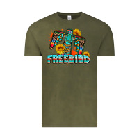 Vintage Olive freebird thunderbird Vintage Tee - AdoDesignShop