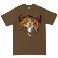 Cacao Halloween Bull Skull Premium Tee - RanaPortraitStore