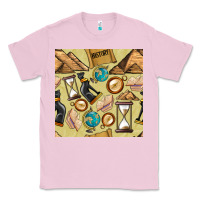Bubblegum Pink history seamless pattern Classic Tee - BundleAndBundleShop