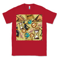 Red history seamless pattern Classic Tee - BundleAndBundleShop
